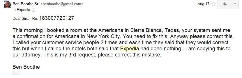 EXPEDIA, INCOMPETENT, FRAUDULENT, OR WHAT?